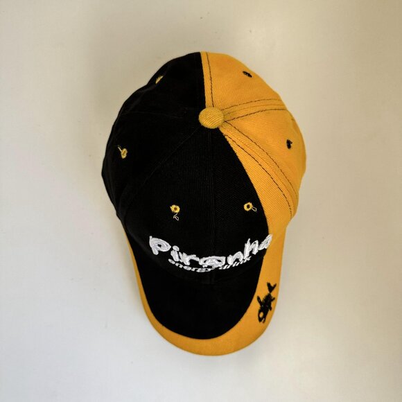 Piranha Energy Drink Baseball Cap EAS Adjustable Strap Back Hat Embroidered Logo - Picture 6 of 10